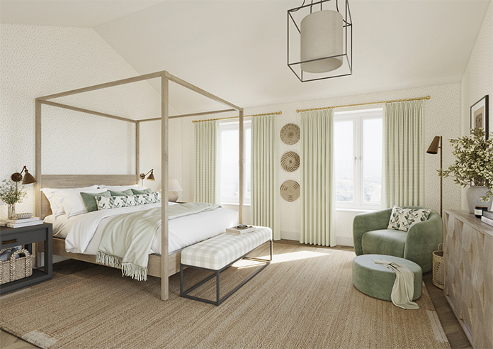 Weavers, Bud Green - Made to Measure Curtains - Image 7